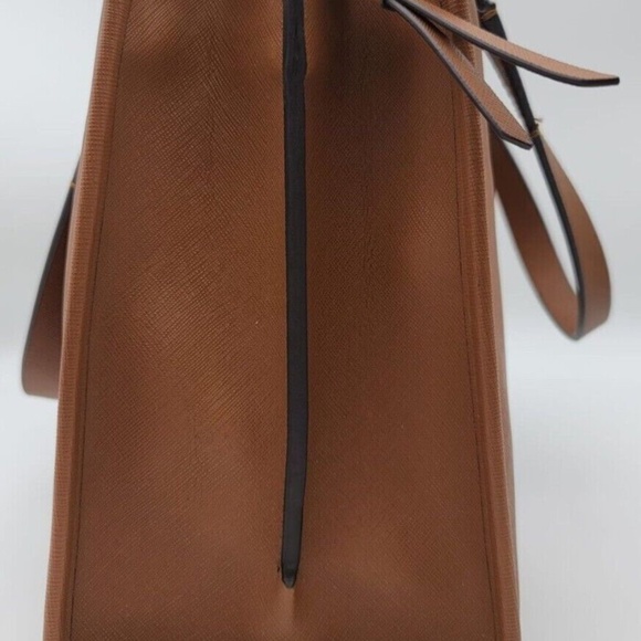 Calvin Klein Medium Brown Lug Satchel (Gold Hardware) - Picture 4 of 7